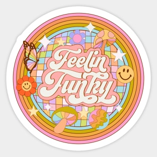 Feeling Funky - 70s retro Sticker